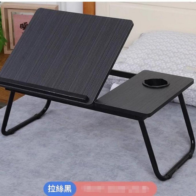多功能折疊升降書桌 極光白 四擋調節桌面, U型腿五檔款 黑拉絲 桌面四擋調節 杯託