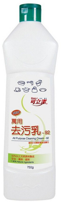 可立潔 萬用去汙乳 750g, 1g, 1個