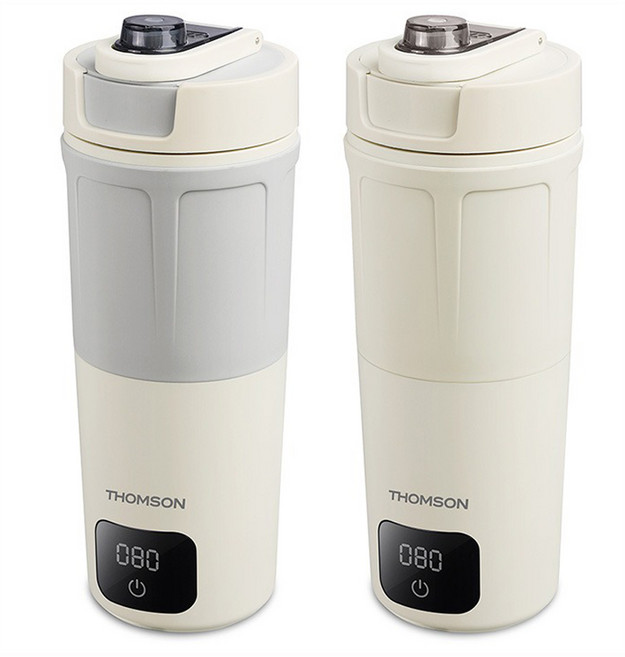 THOMSON 智慧保溫杯, 質感灰-TM-SAK65C-GY, 1個, 600ml