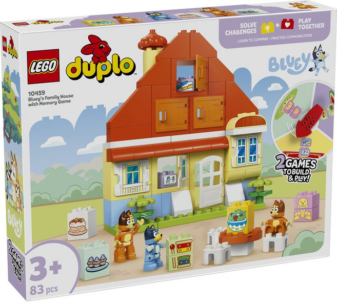 樂高 10459 DUPLO 藍色 藍色的家庭之家 記憶遊戲 混合顏色, 1個