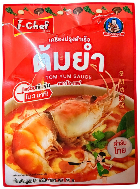 i-Chef 泰式酸辣湯醬 3分鐘快速上菜, 50g, 1個