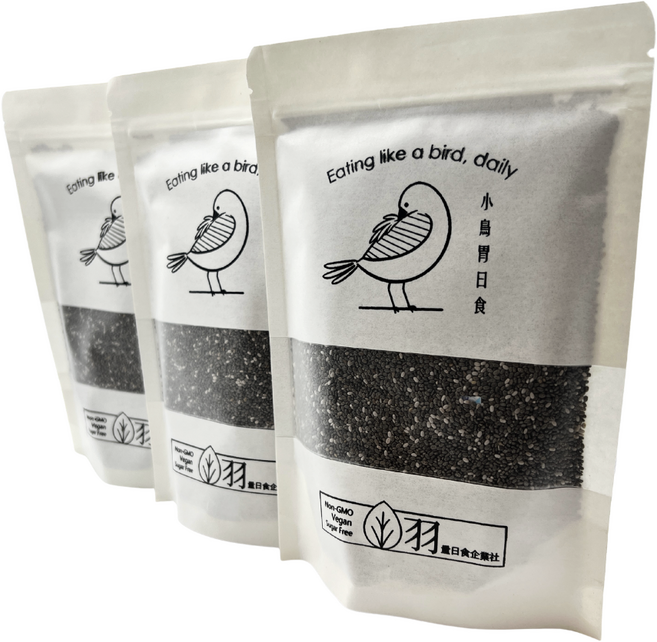 小鳥胃日食 奇亞籽 Chia Seed 250克, 250g, 3個