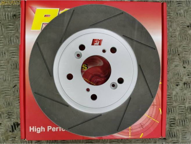 慶聖汽車 P1 劃線煞車碟盤, 1個, FIT 08-13 前盤
