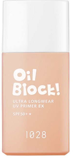 1028 Oil Block! 超控油UV校色飾底乳EX SPF50+, 1個, 1028控油飾底乳▶柔膚, 柔膚