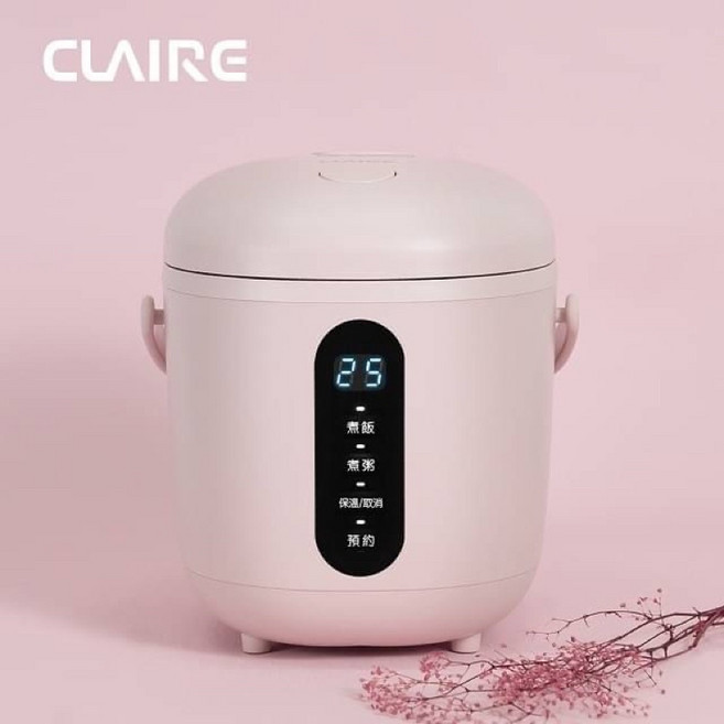 聲寶電鍋CLAIRE mini cooker 電子鍋 CKS-B030P 露營小電鍋, 白色電鍋, 聲寶