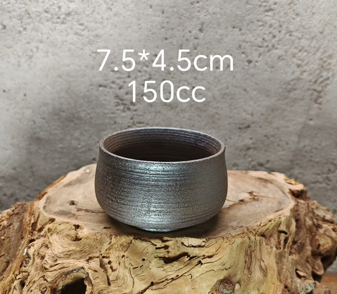 日本回流 老岩泥 手拉胚 主人杯 尺寸7.5*4.5cm 容量150cc, 商品主圖, 1個