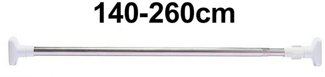 不鏽鋼伸縮桿 曬衣桿 110-200cm 免打孔, 140-260cm不鏽鋼伸縮桿