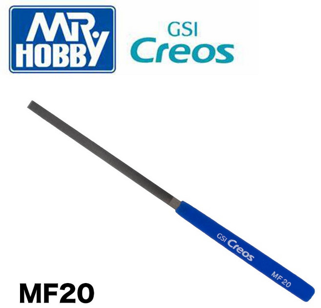 GSI 郡氏 MR.HOBBY 匠之鑢・極 雲耀 平行 平 細目 4mm幅 銼筆 MF20, 1個