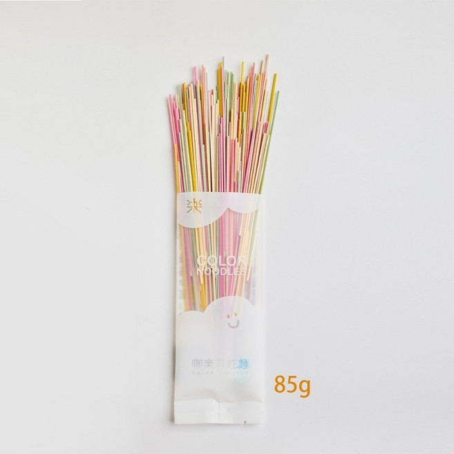 【咖樂】彩虹麵 8種蔬菜 手工日曬 彩色蔬果麵 獨家添加愛爾蘭海藻鈣, 1個, 小包85g, 85g