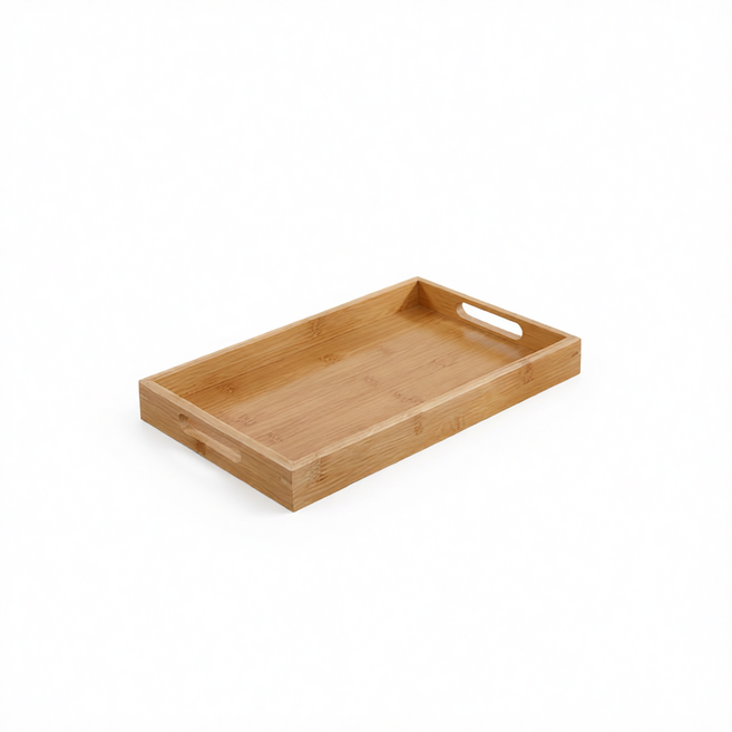 日式竹木託盤, 竹盤 20*15*4cm, 1套