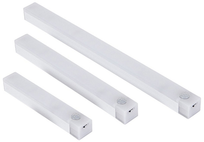 LED人體感應燈 磁吸燈條 USB充電 櫥櫃燈 小夜燈, 白光20cm【磁吸+感應+長亮+可調光】, 1件