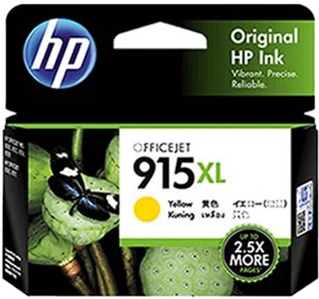 HP 915XL 黃色 原廠高容量墨水匣 3YM21AA 適用 8020, 1個