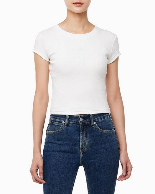 (매장)캘빈클라인 캘빈클라인 CALVIN KLEIN 여성 컷아웃 립 탑(47AB208-YAS) 238265