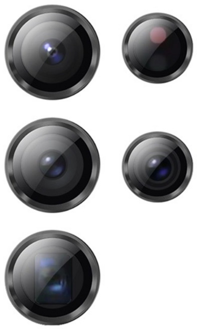 imok 鏡頭貼 適用於 Samsung S23 Ultra S24 S25 S26, 黑色,S25 Ultra -5入, 1個