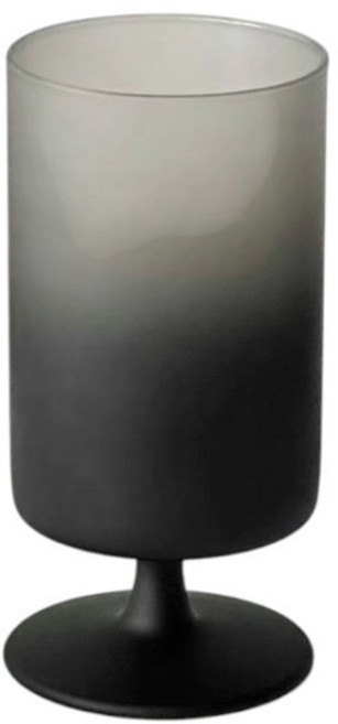 創意磨砂黑直筒高腳玻璃杯, 直筒高腳杯-磨砂黑矮款, 290ml, 1個