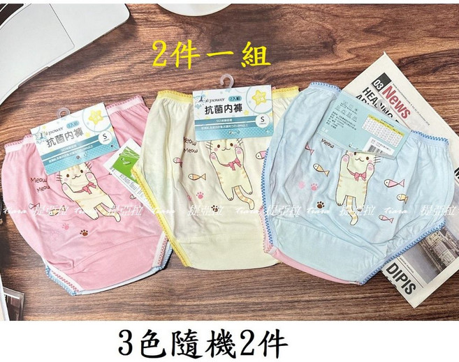 冰雪奇緣 純棉女童三角褲 二件組