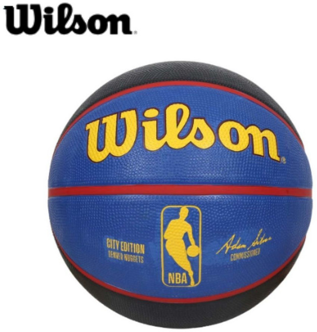 WILSON 威爾森 橡膠籃球 NBA城市系列 金塊 7號球 城市限定, 1個