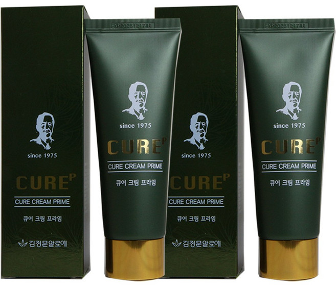 김정문알로에 라센스 로에 큐어크림 프라임, 김정문알로에 라센스 로에 큐어 크림 프라임 100ml, 2개, 100ml