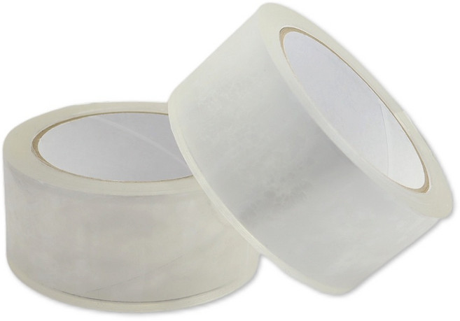 台灣製 透明無聲膠帶 48mm*50M, 1個