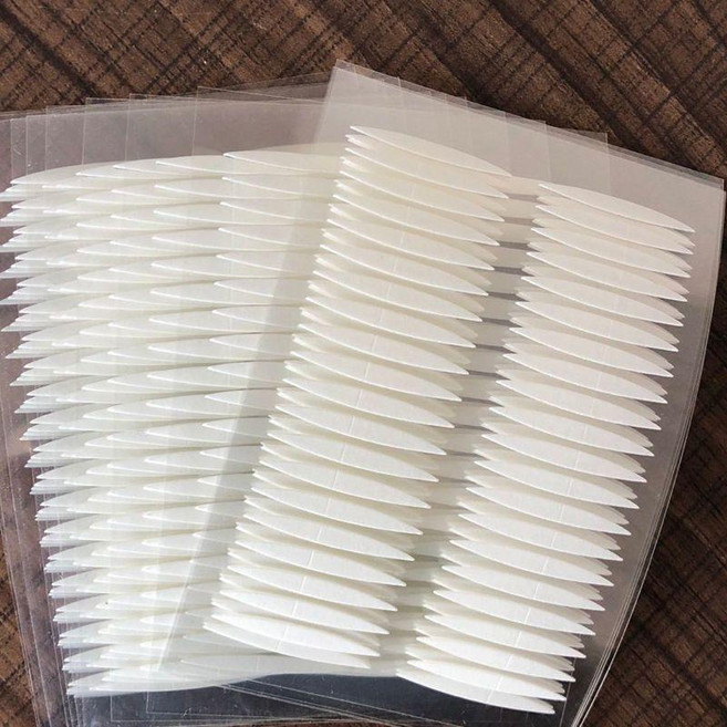 雙眼皮貼 隱形雙面膠 橄欖型 防水持久, 1個, 雙面橄欖200貼5片