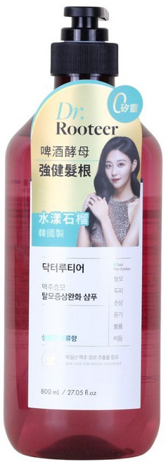 Dr. Rootccr 咖啡因髮根蓬鬆洗髮精 清爽薄荷 800ml, 1個, 啤酒酵母 (水漾石榴) 800ml