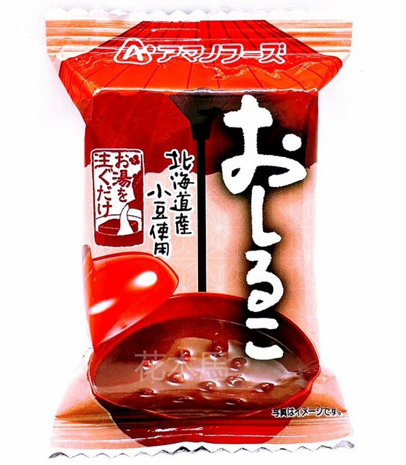 天野製菓 即食沖泡紅豆湯 23.5g 北海道產紅豆, 1個
