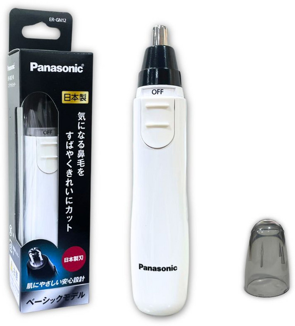 Panasonic 國際牌電動鼻毛剪 安全鼻毛刀, 1個, ER-GN12 白色, 白色