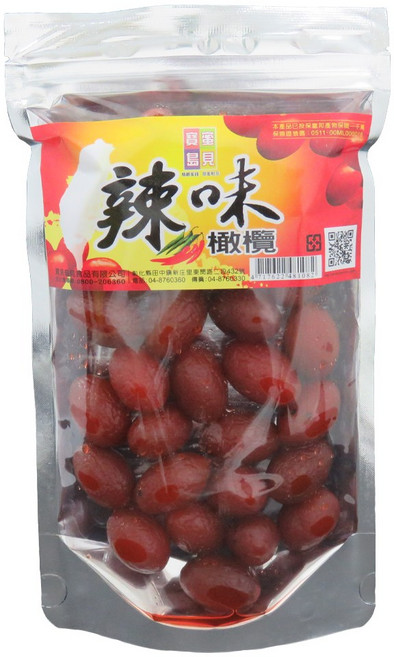 寶島蜜見 辣味橄欖, 1個, 250 公克