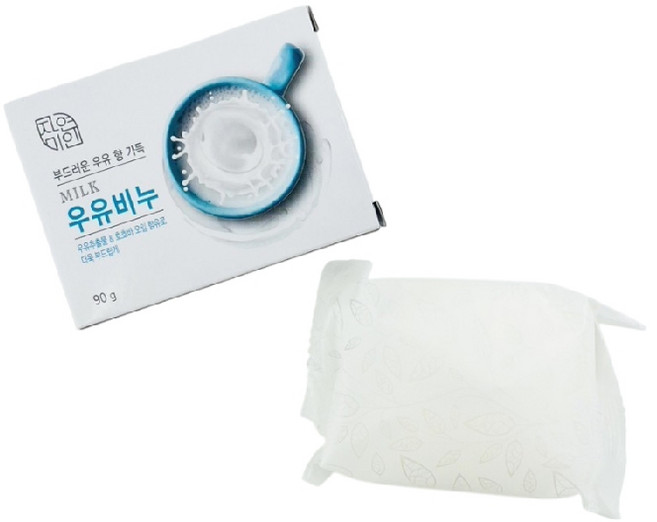 韓國KMH無窮花 保濕美肌香皂 牛奶款 單入, 1個