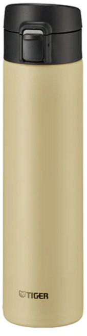 TIGER虎牌 600ml抗菌彈蓋保溫保冷杯 MKA-K060, 淺沙棕, 1個, 600ml
