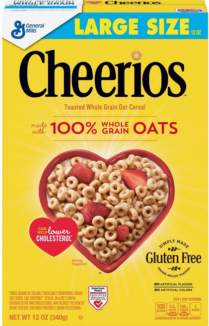 Cheerios 全穀物麥燕片, 1盒, 340g