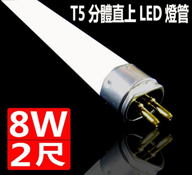 (德克照明) T5電子式LED燈管 2尺/1尺/3尺/4尺 適用輕鋼架平板燈, 1個, 白光 6000K,含稅(請留言統編和公司名)