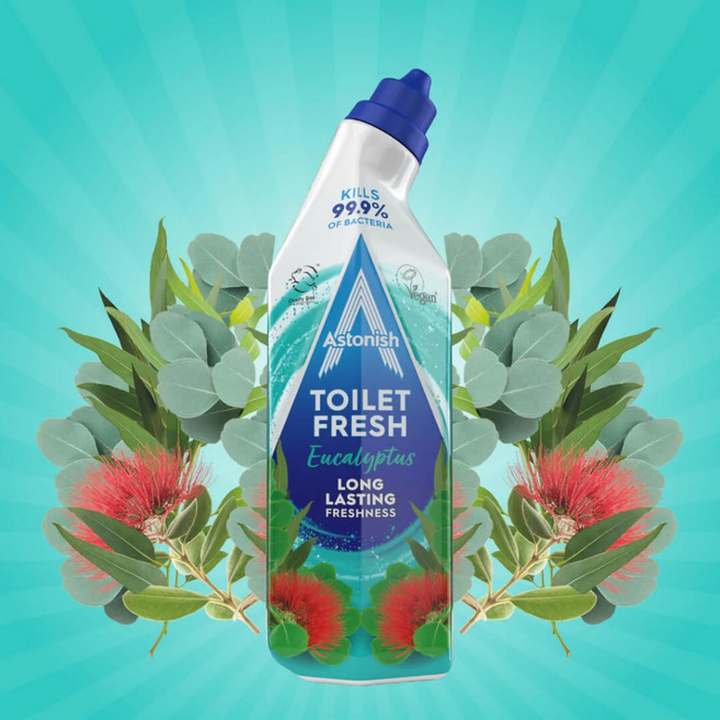 英國 Astonish Toilet Fresh 浴廁清潔凝膠,馬桶清潔,水垢去除,浴缸磁磚清潔消毒, 1個, 4️⃣尤加利葉