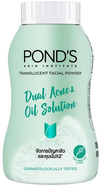 POND'S 旁氏 Dual Acne & Oil Solution Translucent Facial Powder, 茶樹+積雪草, 1個