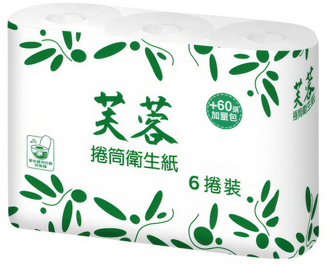 永豐餘 芙蓉捲筒衛生紙 200張x6捲 可分散馬桶, 1個, 2包12捲 超取限2包 須拆包裝