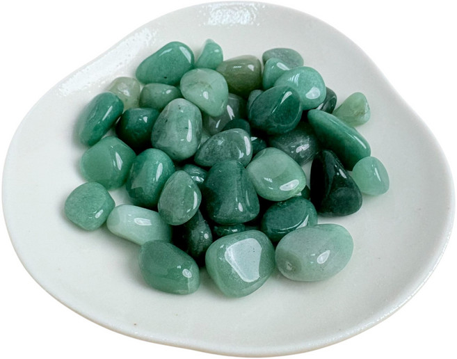 綠東菱碎石 100g 10-20mm 水晶消磁淨化石 能量擺飾 聚寶盆魚缸造景, 綠東菱