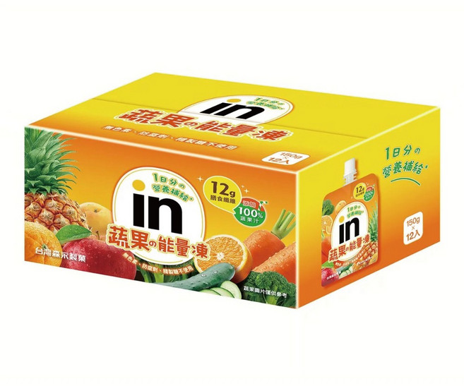 森永in 蔬果能量凍, 120g, 12個