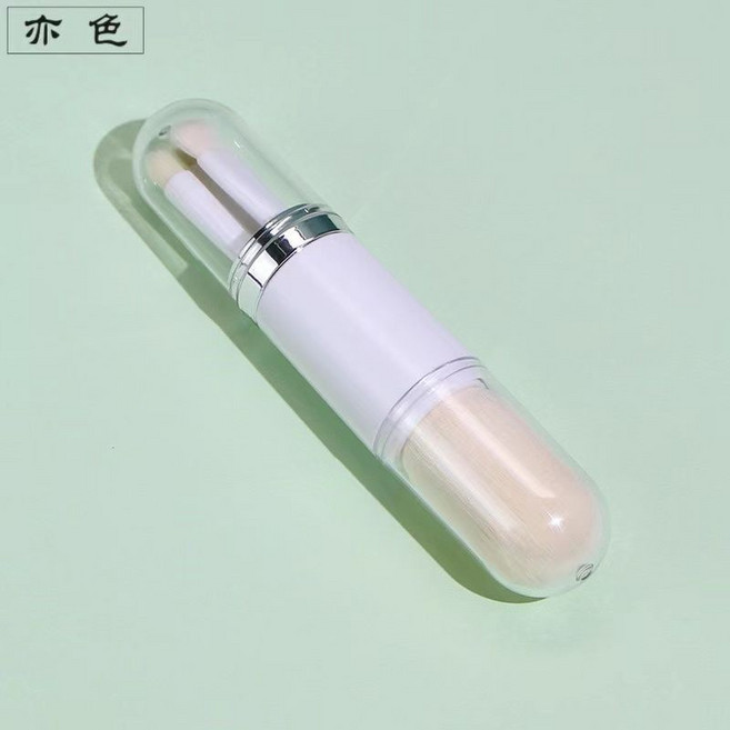 便攜式伸縮毛刷 鍵盤清潔軟刷 鏡頭除塵刷, 四合一組合刷-米白色, 1個