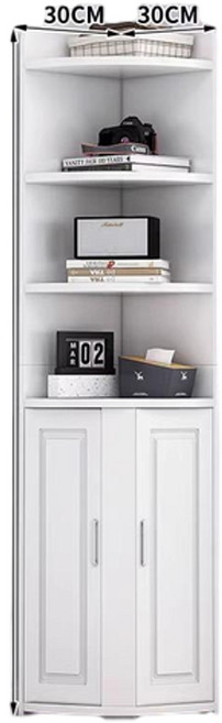 轉角櫃 暖白色 30*30*150CM, 對開門款 30*30*180cm暖白色