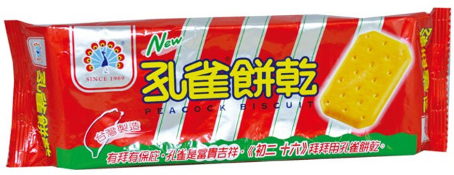孔雀餅乾 台灣製造SINCE 1969, 1個, 150g