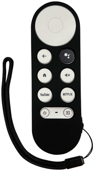 Google 谷歌 TV 遙控器 Chromecast 第四代, 1個, 副廠遙控器 白色+贈黑色保護套