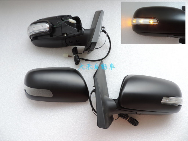 大禾自動車 LED 後視鏡 適用 TOYOTA 豐田 YARIS 06-10 4門, 1個, 副駕 R