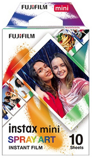 FUJIFILM 富士 instax mini 拍立得底片 (10張入), 1個, 噴畫藝術底片