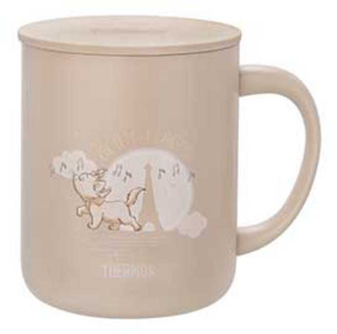 THERMOS 膳魔師 瑪麗貓系列 真空保溫馬克杯 JDG-450MR-LBR 450ml, 褐色, 1個