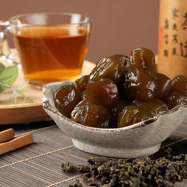 赤柑食品 台灣凍頂茶葉梅 茶葉 高山茶 台灣茶 梅子 台灣製造, 1個, 360g