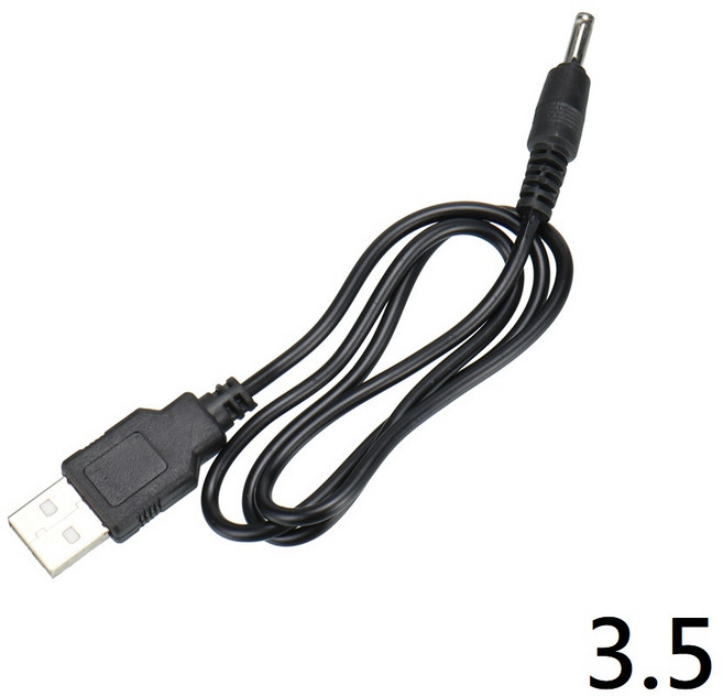 USB轉DC電源線 DC供電線 USB充電線 圓孔轉接線 5V轉DC線, 1個, DC 3.5mm