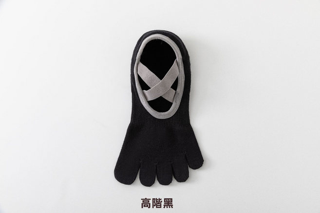 GUEFOON 五指防滑普拉提瑜珈襪漸變色