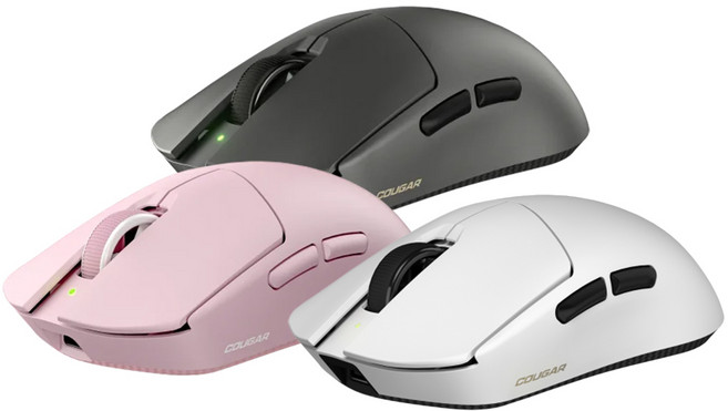 Cougar 美洲獅 REVENGER PRO 8K 無線滑鼠 鐵灰 白色 粉色 三模連線 8Khz回報率 電競滑鼠 藍芽滑鼠 滑鼠, 主商品