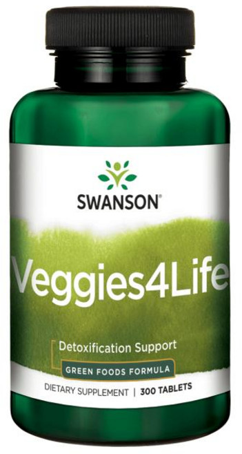 Swanson 斯旺森 Veggies4Life蔬菜精華補充錠, 300顆, 1罐