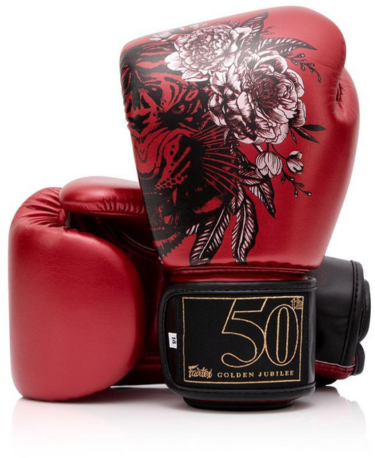 Fairtex 金禧 BGVGJ 拳擊手套 優質牛皮 三層泡棉 12oz 泰拳格鬥訓練, 1個